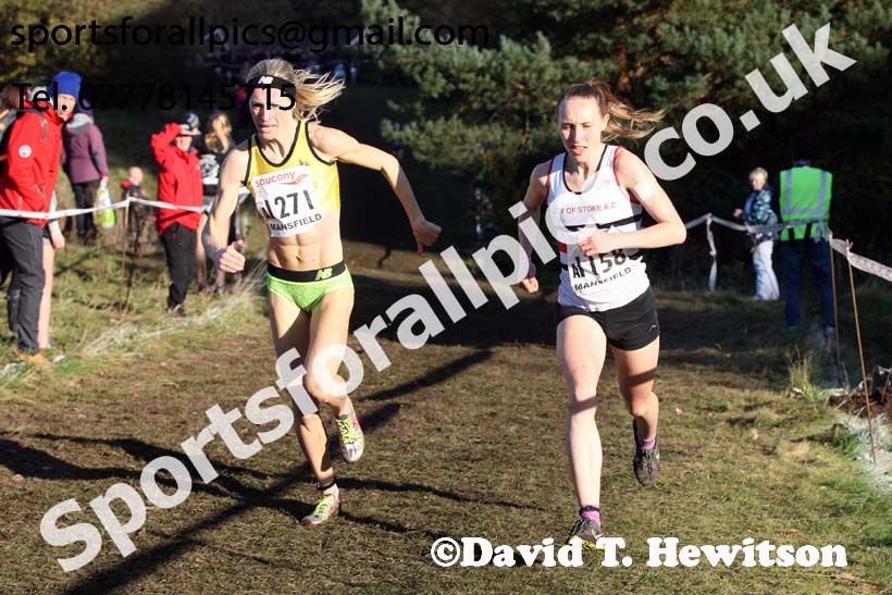 Senior womens National Cross Country Relay, Berry Hill Park, Mansfield. Photo:  David T. Hewitson/Sports for All Pics